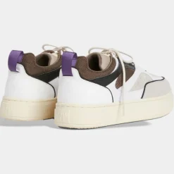 Eytys Baskets|Baskets en Cuir Sidney blanc/marron