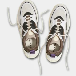 Eytys Baskets|Baskets en Cuir Sidney blanc/marron