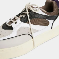 Eytys Baskets|Baskets en Cuir Sidney blanc/marron