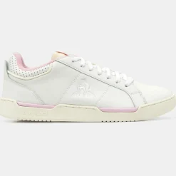 Le Coq Sportif Baskets|Baskets en Cuir Stadium blanc/rose