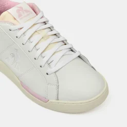 Le Coq Sportif Baskets|Baskets en Cuir Stadium blanc/rose