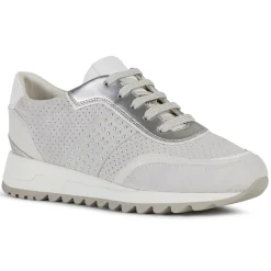 Geox Baskets|Baskets en Cuir Tabelya blanc cassé/gris