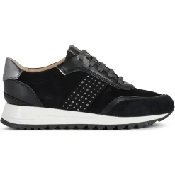 Geox Baskets|Baskets en Cuir Tabelya noir/métallique