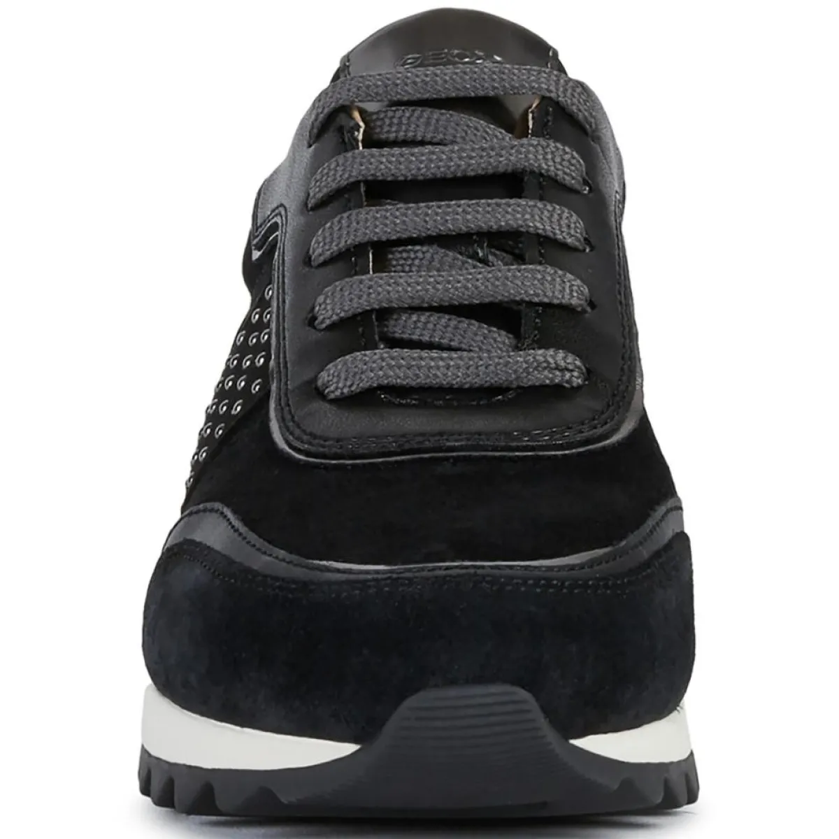 Geox Baskets|Baskets en Cuir Tabelya noir/métallique