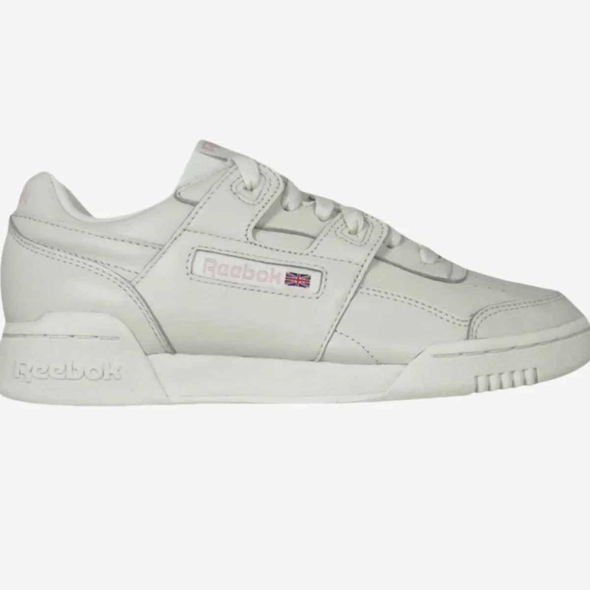 Reebok Baskets|Baskets en Cuir Workout Lo Plus Cn4610 blanches