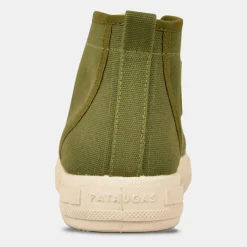 Pataugas Baskets|Baskets en Toile de Coton recyclé Etche vertes