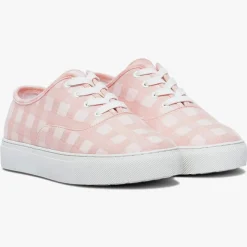 Bocage Baskets|Baskets en Toile Nikolaus vichy rose corail