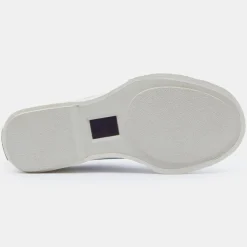 Eytys Baskets|Baskets en Velours de Cuir Laguna blanc/noir