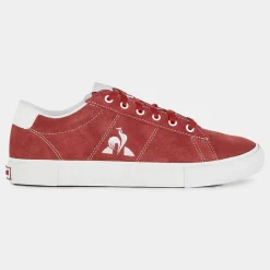 Le Coq Sportif Baskets|Baskets en Velours de Cuir Verdon Plus prune