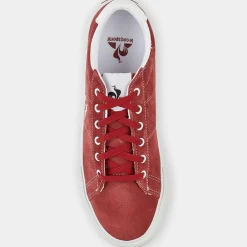 Le Coq Sportif Baskets|Baskets en Velours de Cuir Verdon Plus prune