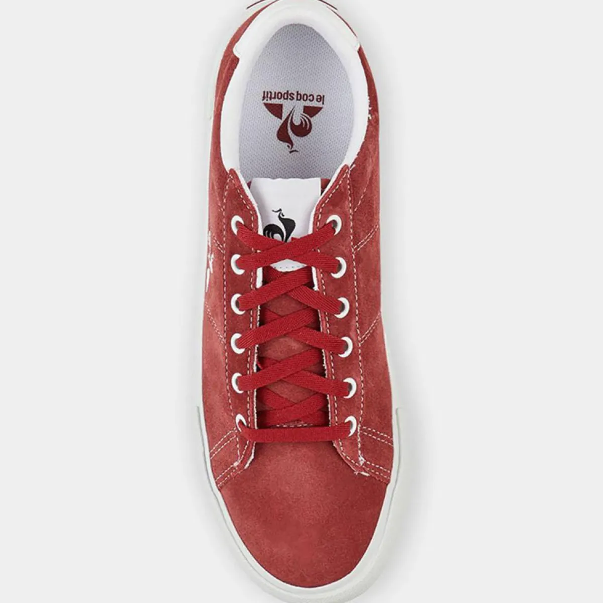 Le Coq Sportif Baskets|Baskets en Velours de Cuir Verdon Plus prune