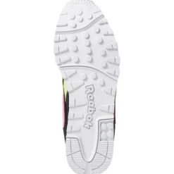 Reebok Baskets|Baskets en Velours de Cuir & Mesh Rapide noir/vert/rose