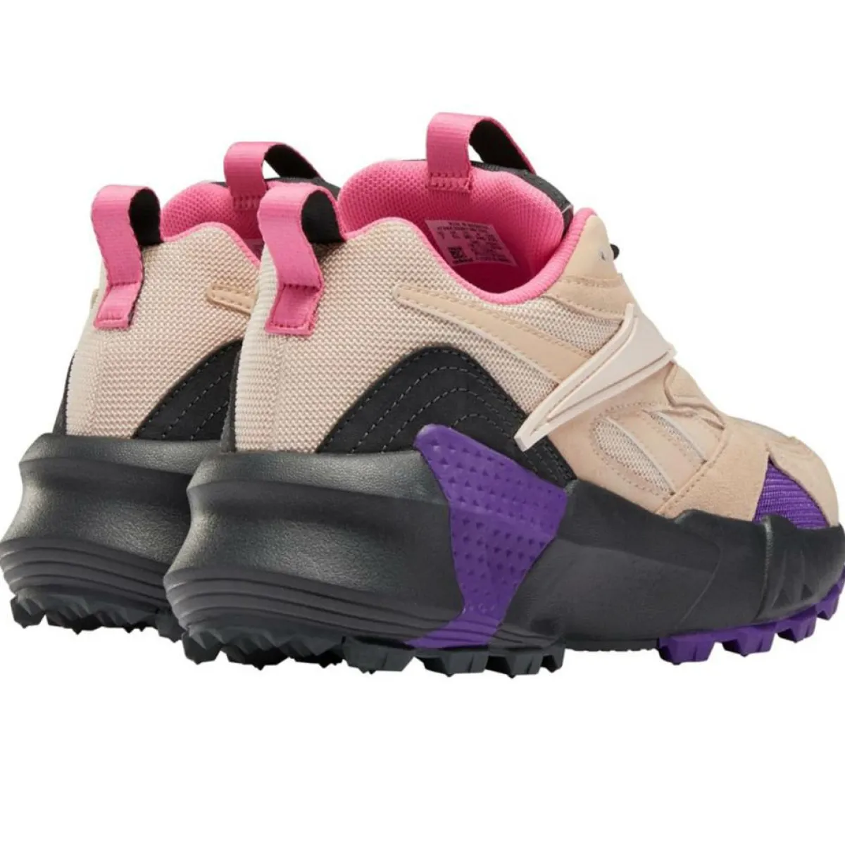 Reebok Baskets|Baskets en Velours de Cuir & Mesh Aztrek Double Mix T rose/violet