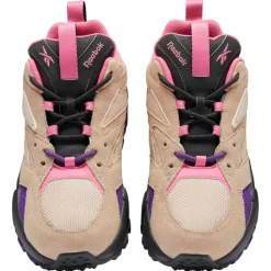 Reebok Baskets|Baskets en Velours de Cuir & Mesh Aztrek Double Mix T rose/violet
