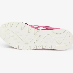 Reebok Baskets|Baskets en Velours de Cuir & Mesh Cl Nylon Cn4018 rose foncé