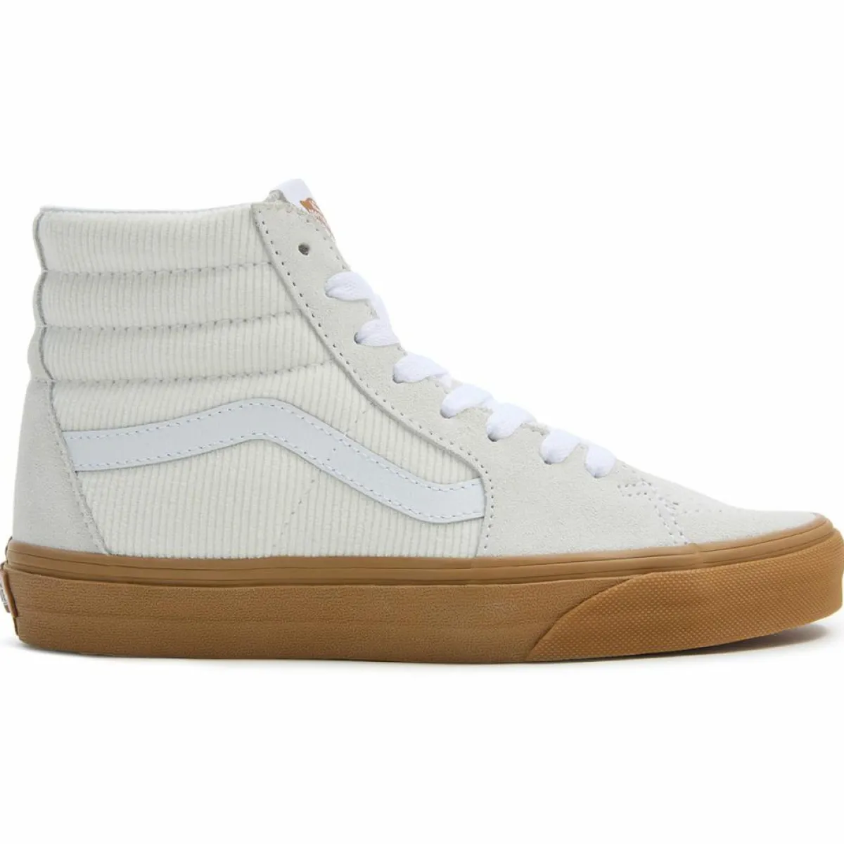 Vans Baskets|Baskets en Velours de Cuir & Velours côtelé SK8-Hi écrues