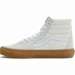Vans Baskets|Baskets en Velours de Cuir & Velours côtelé SK8-Hi écrues