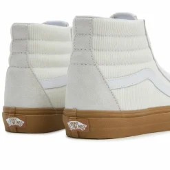 Vans Baskets|Baskets en Velours de Cuir & Velours côtelé SK8-Hi écrues