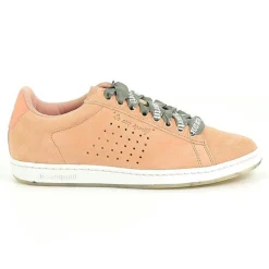 Le Coq Sportif Baskets|Baskets en Velours de Cuir Courtset rose moyen