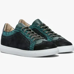 Bocage Baskets|Baskets en Velours de Cuir Lilian vertes