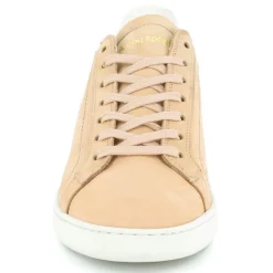 Le Coq Sportif Baskets|Baskets en Velours de Cuir Avantage beige/blanc