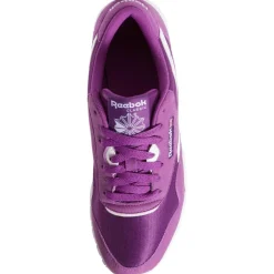 Reebok Baskets|Baskets en Velours de Cuir et Mesh Classic Nylon violettes