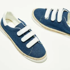 Canal Saint Martin Baskets|Baskets espadrilles en Cuir Lancry jean