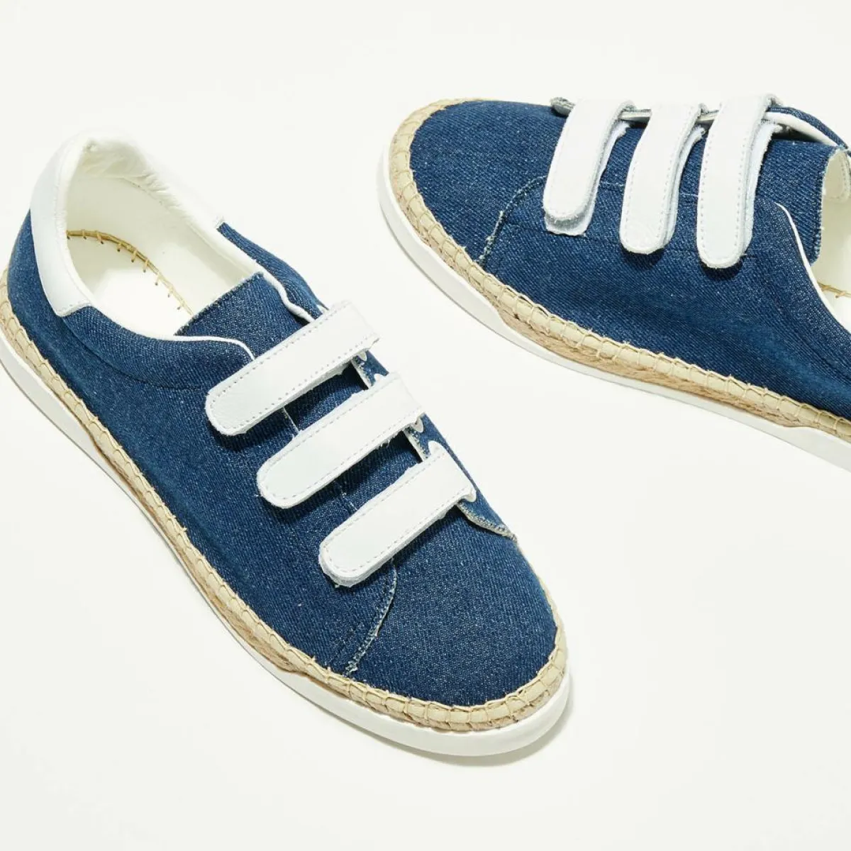 Canal Saint Martin Baskets|Baskets espadrilles en Cuir Lancry jean