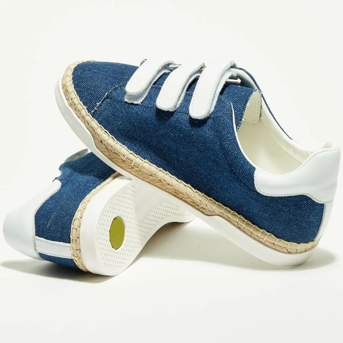 Canal Saint Martin Baskets|Baskets espadrilles en Cuir Lancry jean