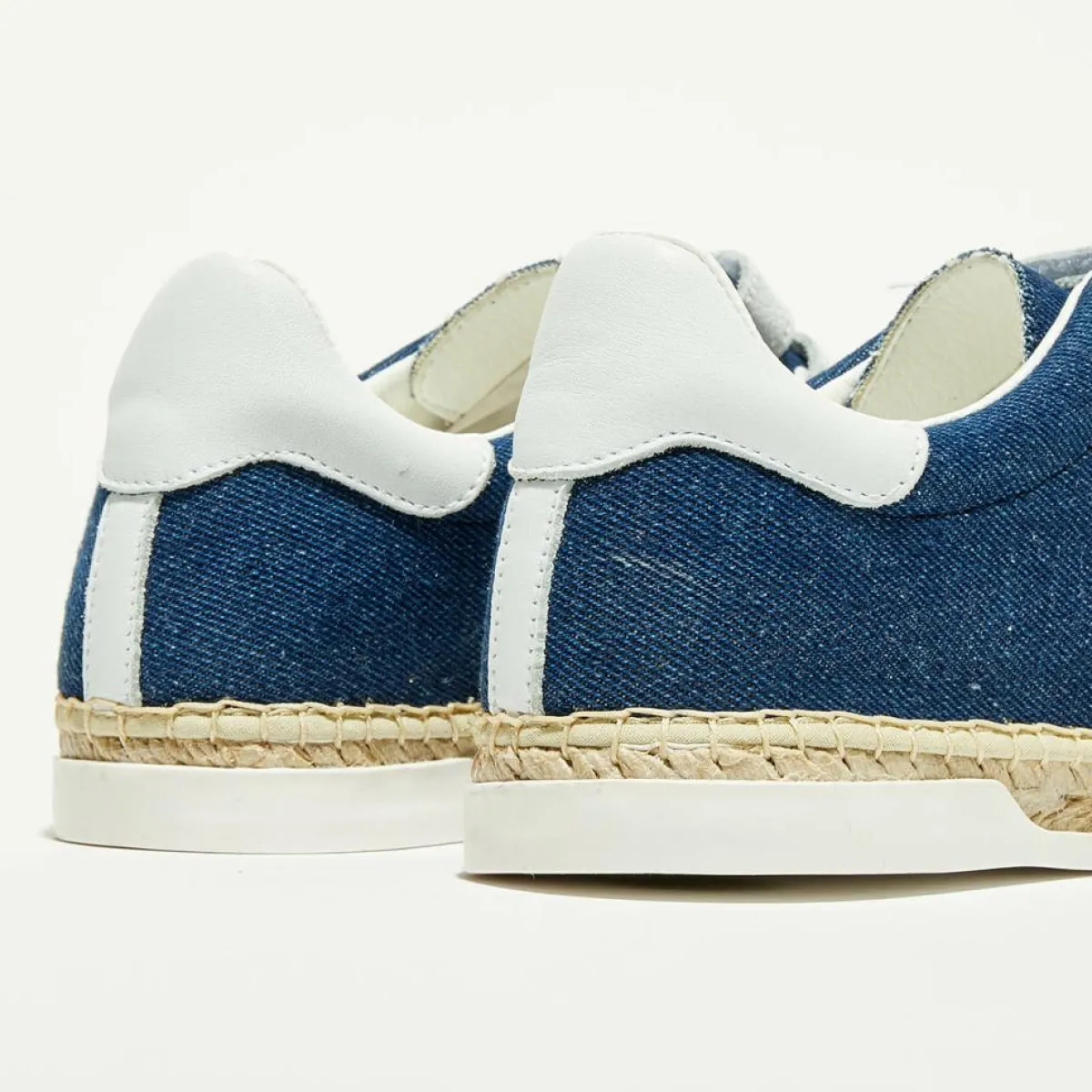 Canal Saint Martin Baskets|Baskets espadrilles en Cuir Lancry jean