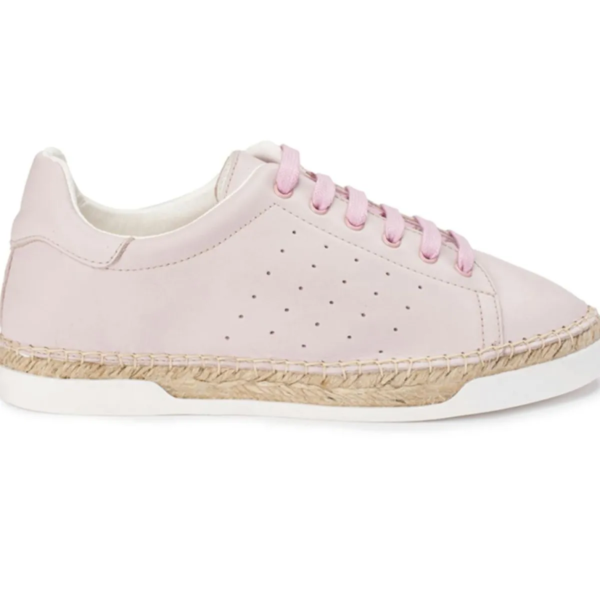 Canal Saint Martin Baskets|Baskets espadrilles en Cuir Lancry roses