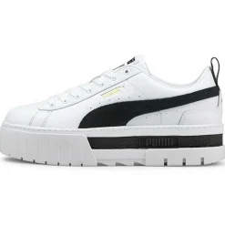 Puma Baskets|Baskets Mayze Leather blanc/noir