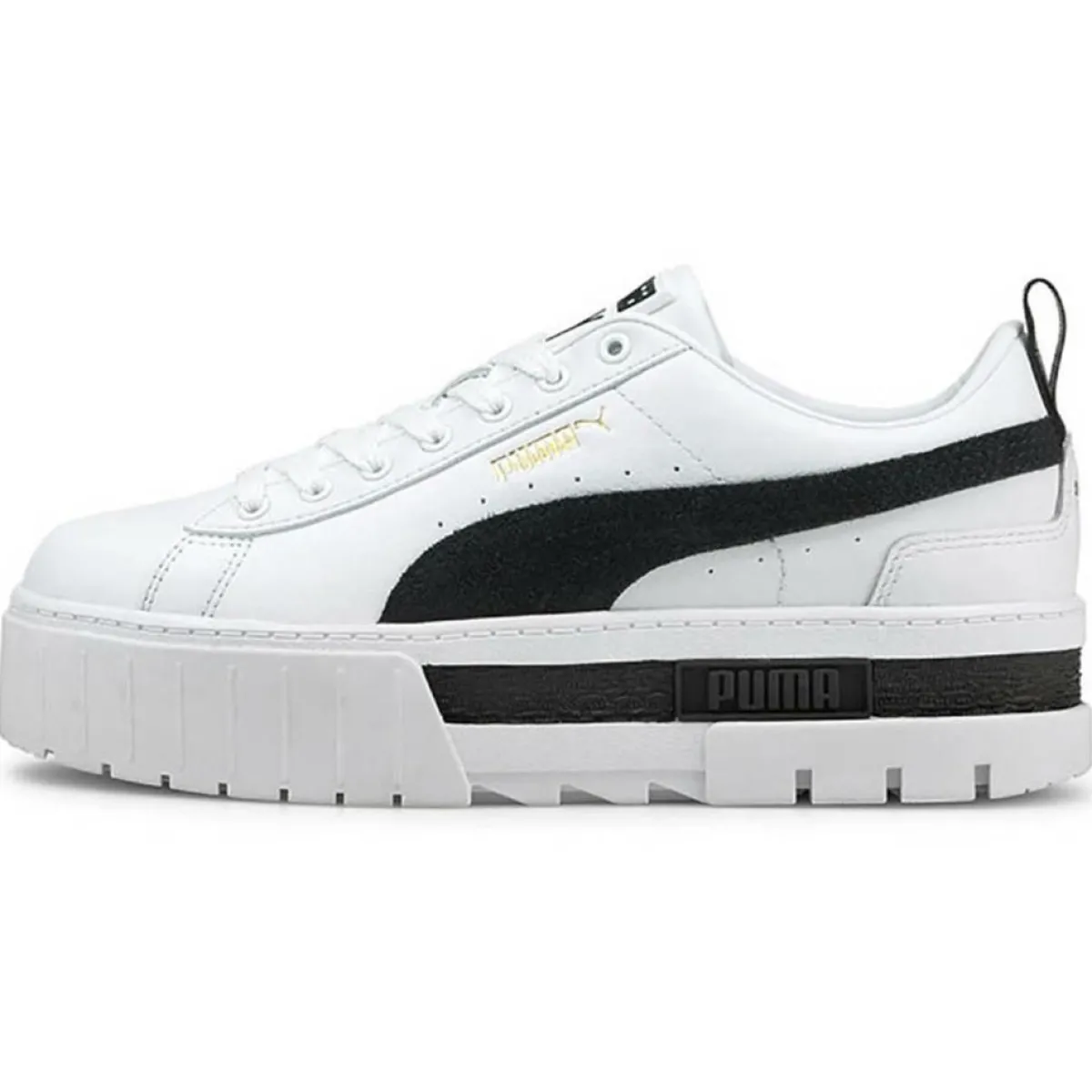Puma Baskets|Baskets Mayze Leather blanc/noir