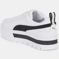 Puma Baskets|Baskets Mayze Leather blanc/noir