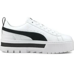 Puma Baskets|Baskets Mayze Leather blanc/noir