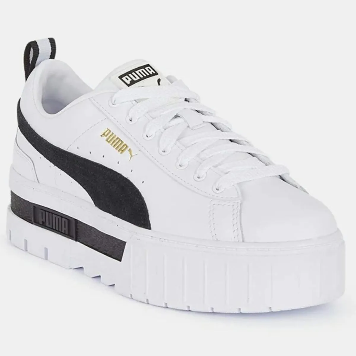 Puma Baskets|Baskets Mayze Leather blanc/noir
