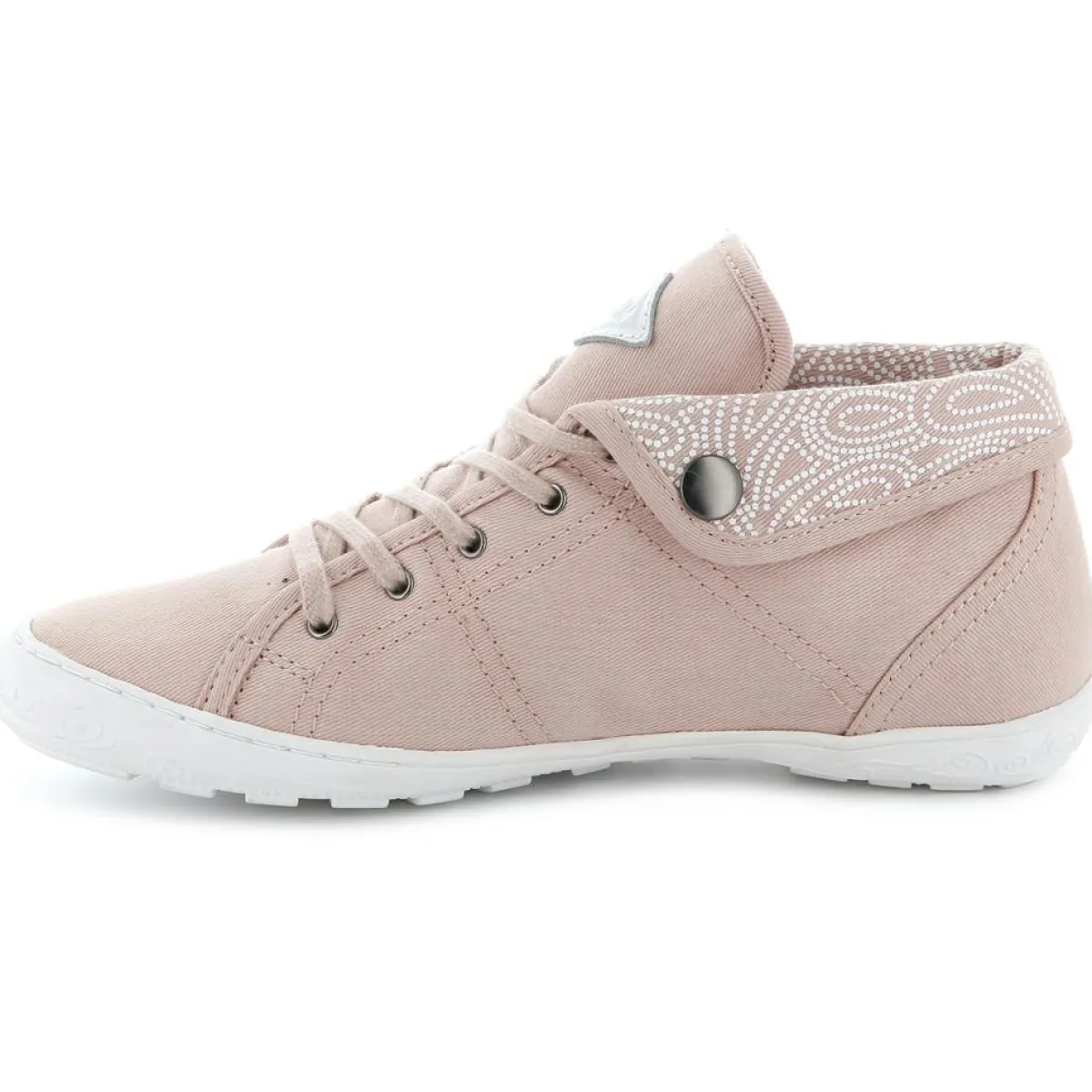 Palladium Baskets|Baskets montantes en Twill Gaetane rose clair