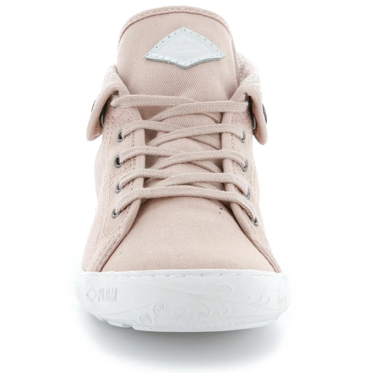 Palladium Baskets|Baskets montantes en Twill Gaetane rose clair