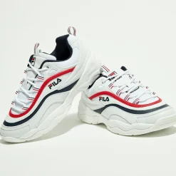 Fila Baskets|Baskets Ray Low blanc/marine/rouge