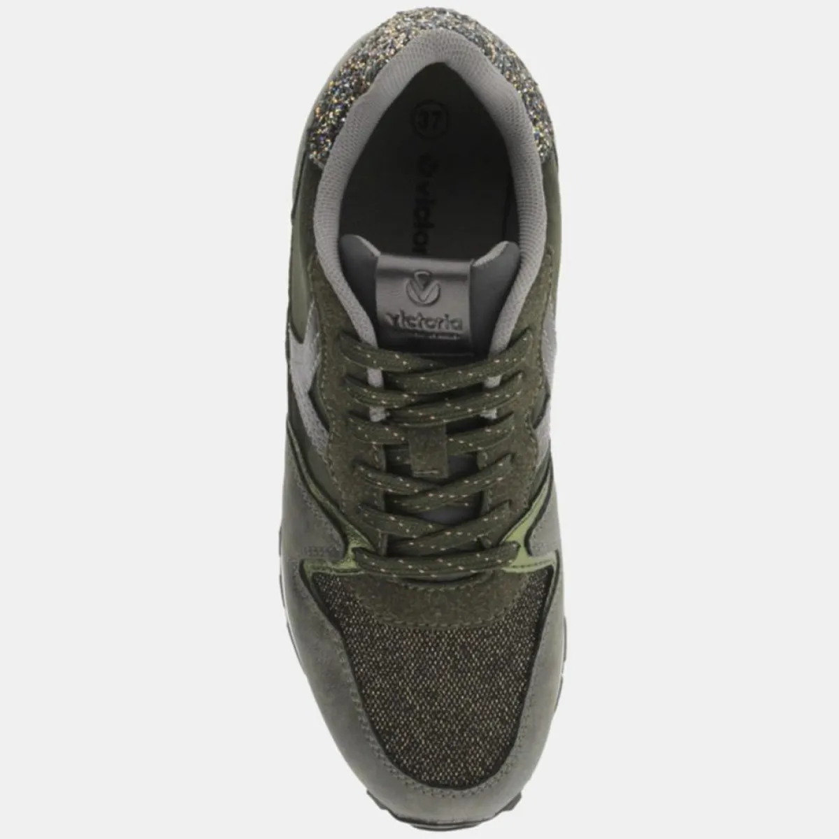 Victoria Baskets|Baskets Running kaki/noir