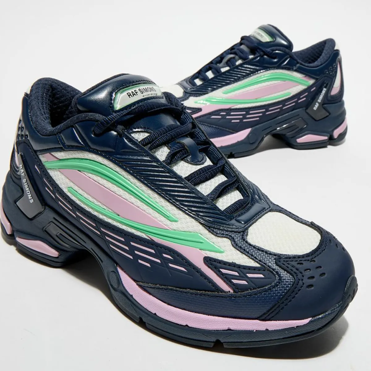 Raf Simons Baskets|Baskets Ultrasceptre bleu/vert