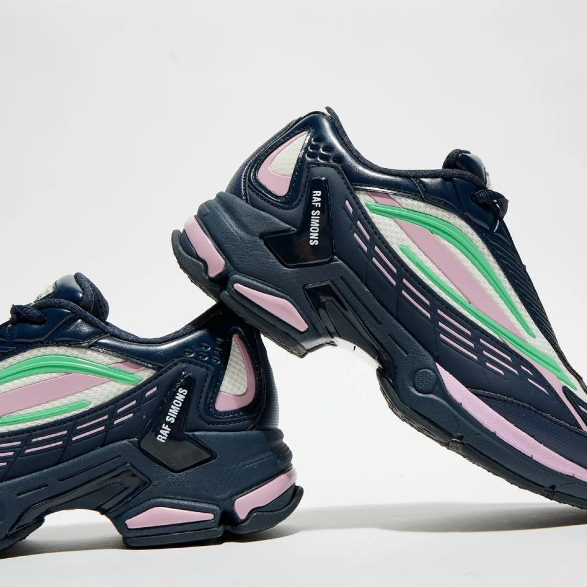 Raf Simons Baskets|Baskets Ultrasceptre bleu/vert