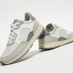 Clae Baskets|Baskets vegan Joshua blanc/gris