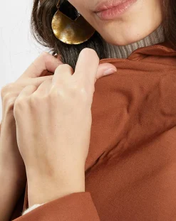 Galeries Lafayette Vestes, Blousons|Blazer croisé en Laine mélangée Celeste marron