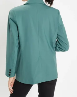 Galeries Lafayette Vestes, Blousons|Blazer droit en Laine mélangée Cléo Oversize vert