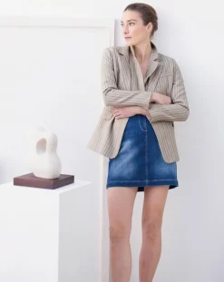 Caroll Vestes, Blousons|Blazer en Laine mélangée Juno beige