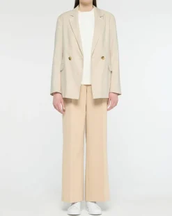 Scotch & Soda Vestes, Blousons|Blazer en Lin mélangé écru