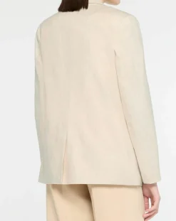 Scotch & Soda Vestes, Blousons|Blazer en Lin mélangé écru