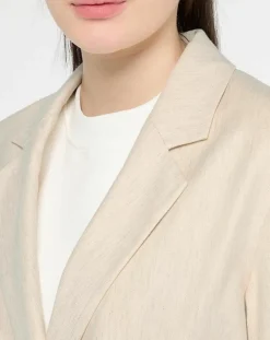 Scotch & Soda Vestes, Blousons|Blazer en Lin mélangé écru