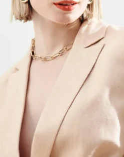 Caroll Vestes, Blousons|Blazer en Lin mélangé Isaline teint